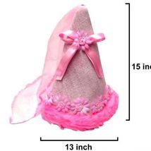 PINK FAIRY PRINCESS HAT COSTUME girl dressup hats cap lace novelty womens - $9.55