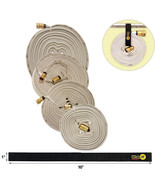 Forestry Grade Garden Thread Lay Flat Fire Hose WHITE with Quick-Strap C... - $2,020.37 MXN+
