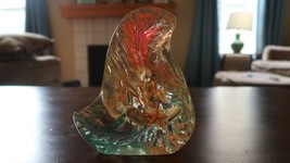Vintage Lucite Paperweight Fish 1950&#39;S 60&#39;S Large Decor Outsider Art 5.75&quot; - £55.38 GBP