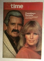 TV TIME Philadelphia Sunday Bulletin January 18, 1981 Linda Evans Dynasty cover - £11.86 GBP