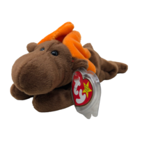 VTG NWT Beanie Babies 1993 Chocolate Moose Plush - £40.87 GBP