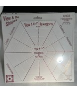View &amp; Do Shapes KHC6 Hexagons by Kaye Wood Quilt Template 6 Sides 4 Sizes - $275.96 MXN