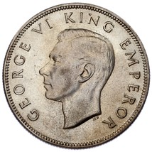 1937 Nouvelle-Zélande 1/2 Couronne Km#11 XF État - $1,252.89 MXN