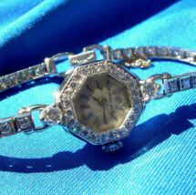Tiffany co Diamond Platinum Deco Cocktail Watch Unique Vintage Design Case - £17,142.99 GBP