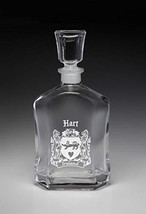 Hart Irish Coat of Arms Whiskey Decanter (Sand Etched) - $47.04