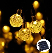 Crystal solar power of the led lamp string lights christmas lights solar garden - £14.74 GBP+