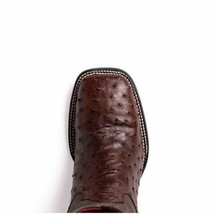 ALABAMA Genuine Ostrich Skin Cowboy Boot from the Western Collection Tabac image 9