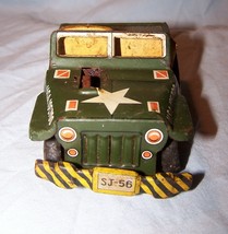 Vintage Japan Friction Tin Vehicle-USA Search LIght Jeep-105700-As IS - £7.51 GBP