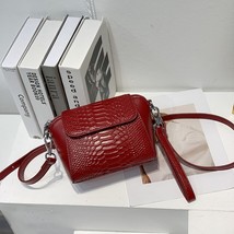 Leather Crossbody Bag Women Small Phone Purse  Bags Gray /white  Pattern Women   - £94.91 GBP