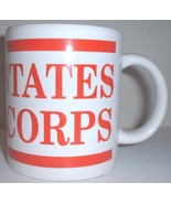 USMC US Marine Corps ceramic coffee mug &quot;red on white&quot; - €12,96 EUR