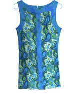 Love Life Dress Size 8Womens Sleeveless  Lined Blue Felice Pappas Sheath... - $14.74