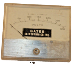 VINTAGE HOYT DIRECT CURRENT 0 - 300 VOLTS METER / GATES ELECTRONIC CO. INC. - £10.27 GBP