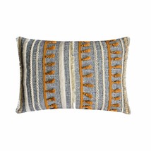 Boho Romance - Blue Jute Lumbar Pillow Cover - £27.44 GBP+