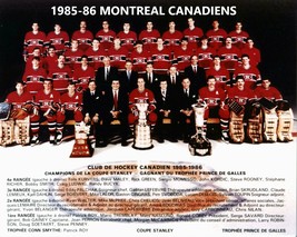 MONTREAL CANADIENS 1985-86 8X10 TEAM PHOTO HOCKEY NHL PICTURE STANLEY CU... - £3.87 GBP