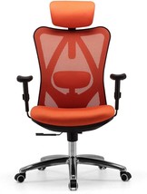 Pu Wheels, Swivel Computer Task Chair For Office, Tilt Function,, Orange... - £153.33 GBP