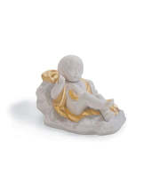 Lladro 01007087 Baby Jesus Nativity Golden Lustre New - $123.00