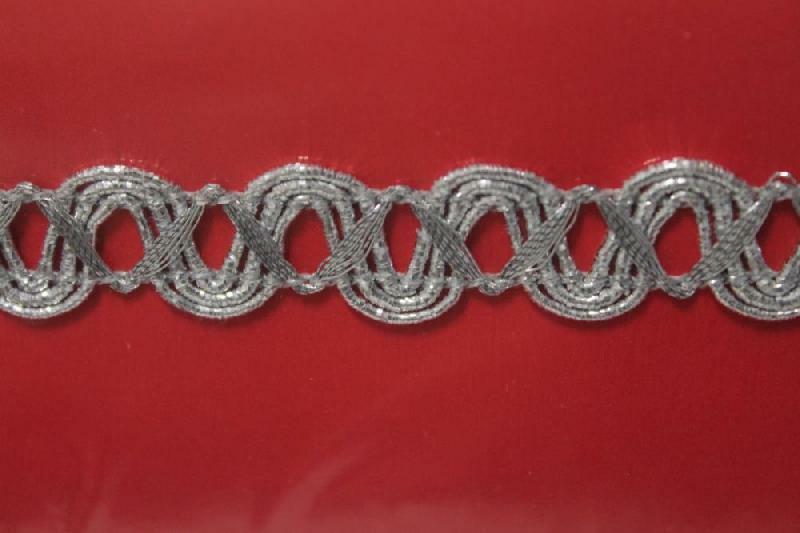 Trimming Decor Polyester Height 1 CM SWEET TRIMS Art. 9245 Lurex - $0.99+