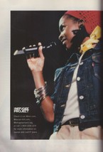 1999 Levi&#39;s Denim Jeans Lauren Hill Fugees 2-page Vintage Print Ad 1990s - $5.55