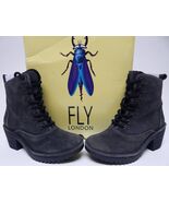 FLY London WUNE077FLY Sz EU 36 M (US 5.5-6) Women's Oil Suede Ankle Boots Diesel - $65.13