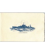 USS WYOMING T-7 1945 Official Christmas Card - $16.12 CAD