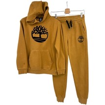 Timberland Sweatsuit youth Large 14/16 tree logo hoodie sweatpants wheat... - $34.65