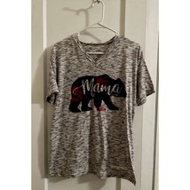 Floral Mama Bear Shirt/ Women&#39;s Graphic Tee/ Pregnancy Announcement Shirt - $25.00