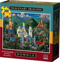 Imaginary Dragons 300 Piece Jigsaw Puzzle 16 x 20&quot; Dowdle Folk Art - £19.60 GBP