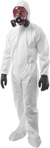 AMZ White Hazmat Suits, 3X-Large. Pack of 25 Lightweight Microporous... - $115.61