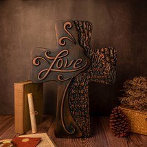 Cross of Love - Inspirational Wall Decoration with Text - $55.00+