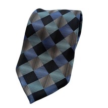 Stafford Blue Gray Tie Necktie Silk - £5.56 GBP