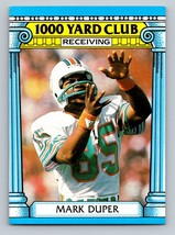 Mark Duper #9 1987 Topps Miami Dolphins 1000 Yard Club - £1.59 GBP