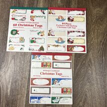 Vintage Christmas Holiday Tags Gift Stickers - €8,63 EUR