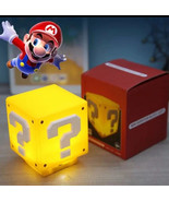 Nintendo Super Mario Bros Mini Question Block Night Light - Rechargeable... - $13.86 CAD