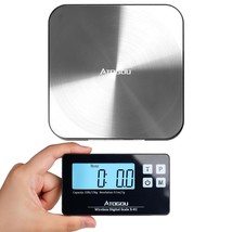 33Lb Wireless Kitchen Scale With Remote Display, 0.1Oz /1G,, Etc. X01Black - $33.99