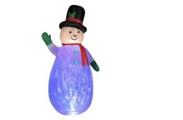 Christmas Decoration  7.5&#39; Kaleidoscope Snowman Inflatable - £150.32 GBP