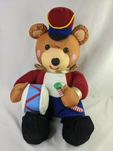 Nylon Bear Plush Tin Soldier 15 Inch International Silver Co Stuffed Animal Toy - $21.95