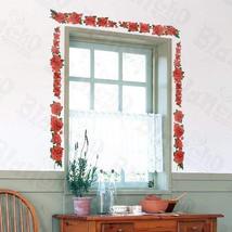 Flowers Fence - Wall Decals Stickers Appliques Home Decor - £5.12 GBP
