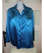 Victoria&#39;s Secret Blue Leopard Print Sleep Shirt Size S Women&#39;s - $16.15