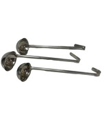 Adcraft Stainless Steel Ladles 12 Inch Hook Handle 4 oz And 6 Ounce Lot ... - $289.66 MXN