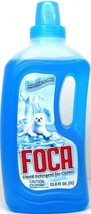 1 FOCA Liquid LAUNDRY DETERGENT Quart = 33.81 oz Bottle MEXICO 42663 - $452.29 MXN