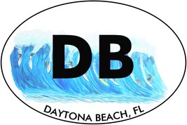 DB - Daytona Beach Surfing High Quality Vinyl Decal Sticker - Car Tumbler Cooler - £5.46 GBP+