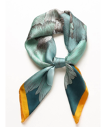 100% Pure Mulberry Silk Small Scarf 21&#39;&#39; x 21&#39;&#39; - £35.55 GBP
