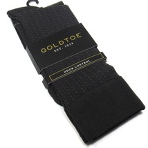 Gold Toe Men&#39;s Dress Socks Neats Print Odor Control 24/7 Black One Size - $7.95
