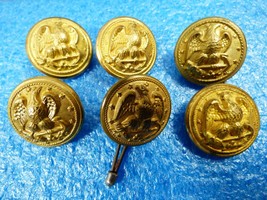 VTG lot of  6 New York N.S Mayers Inc  Eagle Army Uniform buttons 7/8&quot; - £31.65 GBP
