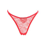 L&#39;AGENT BY AGENT PROVOCATEUR Womens Thongs Lace Floral Elegant Red Size S - £33.63 GBP