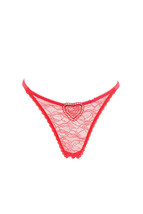L&#39;agent By Agent Provocateur Womens Thongs Lace Floral Elegant Red Size S - £34.28 GBP