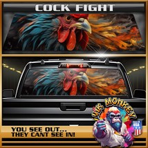 Cock Fight - Truck Back Window Graphics - Customizable - $55.12+