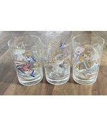 3 - 1996 McDonalds Walt Disney World 25th Anniversary Glass Goofy Beach Cup - $27.16 CAD