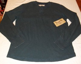 Young Men&#39;s Roebuck &amp; Co Midnight Indigo Long Sleeve Shirt LARGE NEW - £21.34 GBP
