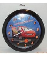 Disney Cars Lightning McQueen Clock Round Plastic Wall Hanging Analog Di... - $34.49 CAD